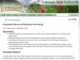Graywater Reuse and Rainwater Harvesting