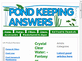 Koi Ponds & Crystal Clear Pond Water No Green Algae Water